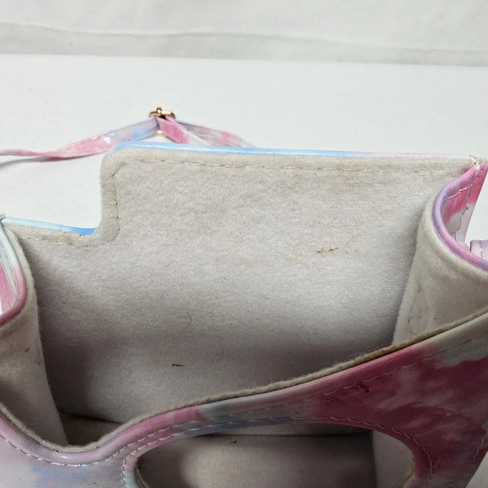 Fujifilm Instax Camera Case Unisex OS‎ Pink Blue Watercolor Tie Dye Faux Leather